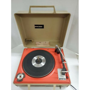 VINTAGE GENERAL ELECTRIC~GE V638H AUTOMATIC PORTABLE RECORD PLAYER! WORKING!